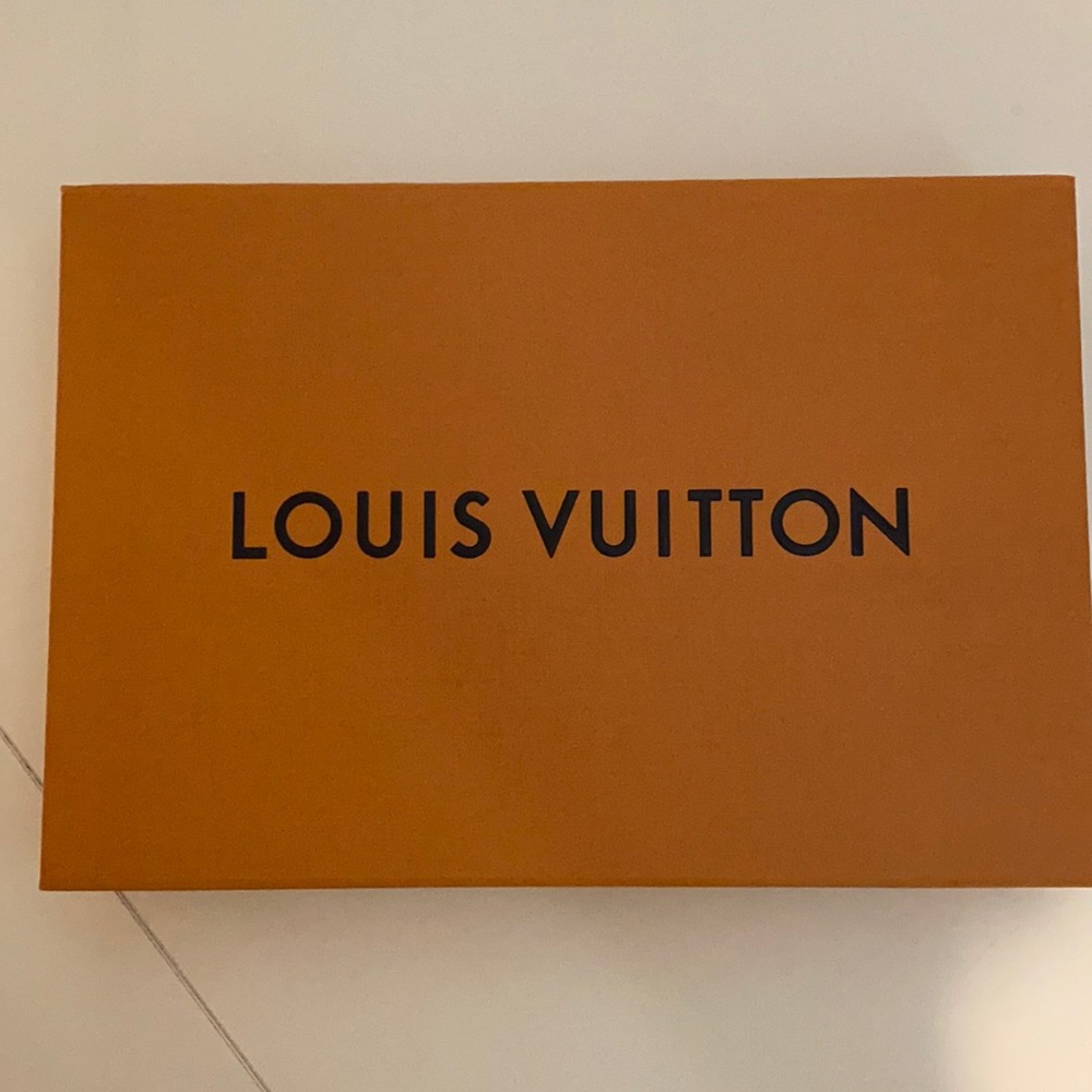 Louis Vuitton scarf box with ribbon